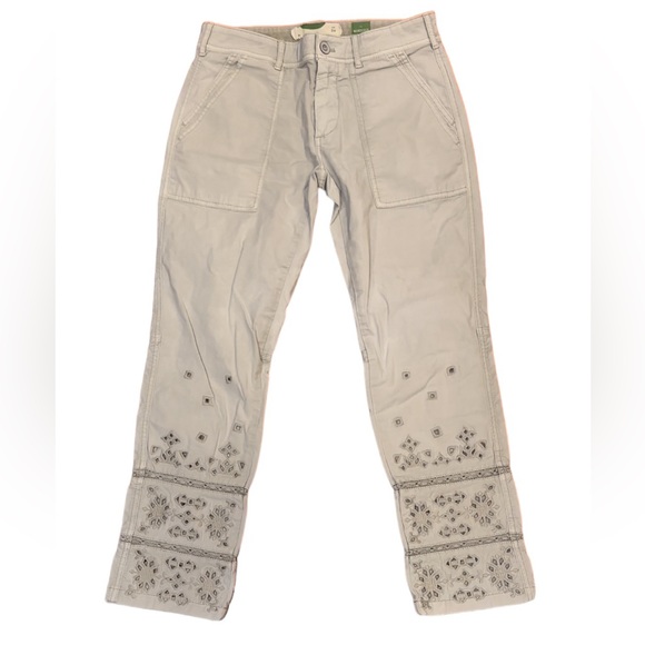 Anthropologie Eyelet‎ Wanderer Utility Pants size 26 - Picture 8 of 16